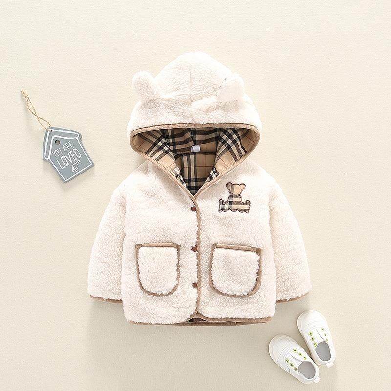 Lamb Cashmere Thickened Coat Girl's Cotton-padded Jacket - Classy Collective