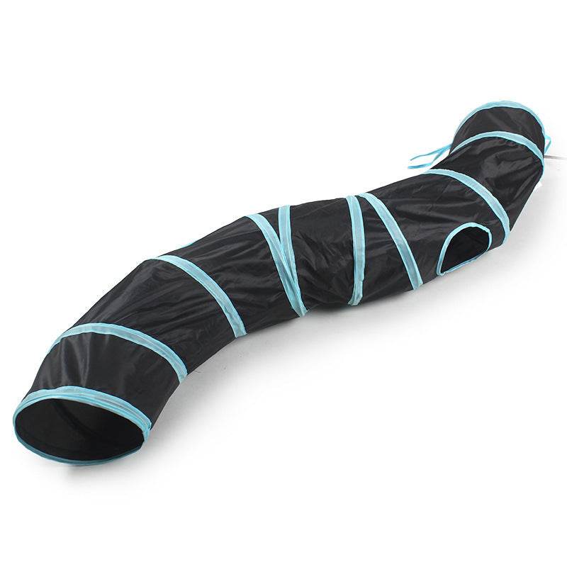 Pet Cat Bending S-shaped Collapsible Tunnel Toys - Classy Collective