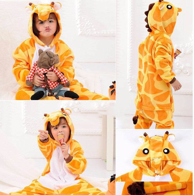 One-piece Pajamas Animal Print jumpsuit - Classy Collective