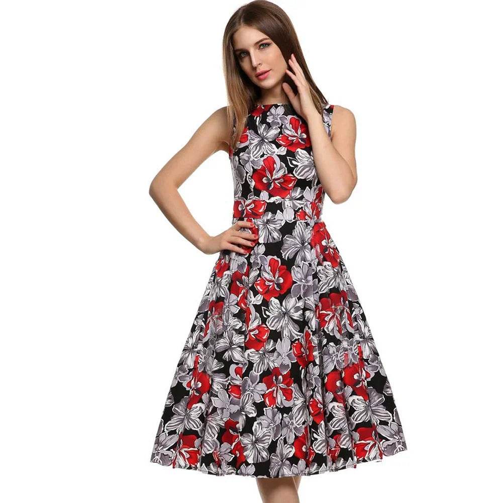 Vintage print dress - Classy Collective