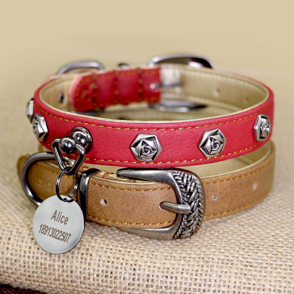 Pet leather collar - Classy Collective