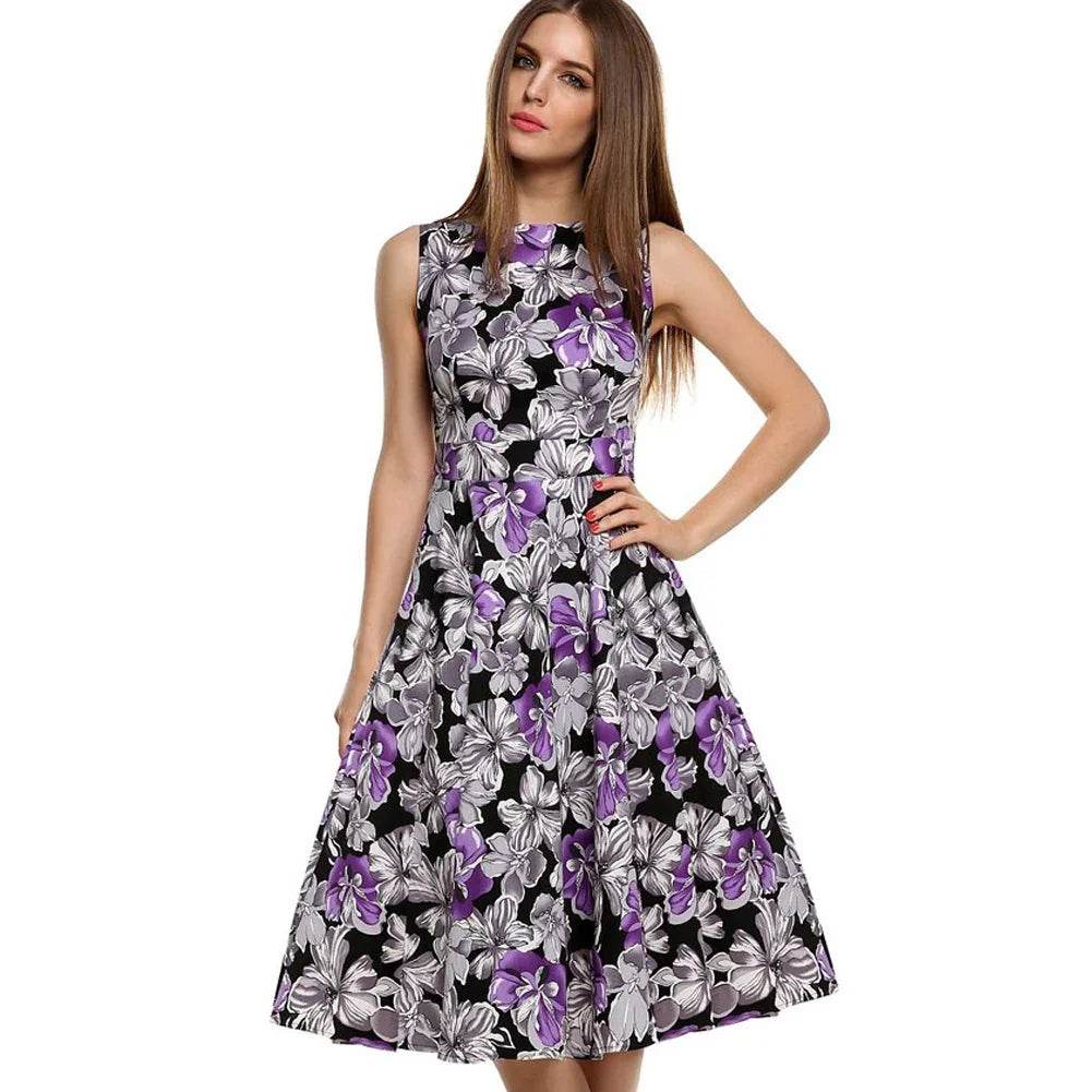 Vintage print dress - Classy Collective