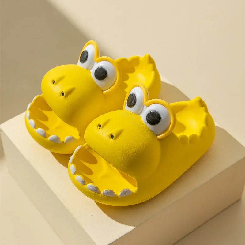 Kids Dinosaur Slippers Wholesale Summer Cartoon Parent Child Outdoor Home EVA Sandals Women Men Kids Cute Slippers Baby Shoes - Classy Collective