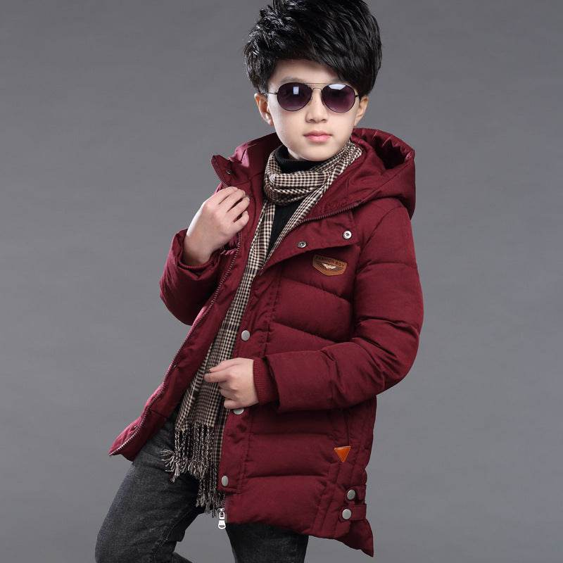 Boy's hooded padded padded jacket - Classy Collective