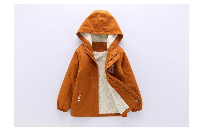 Children's jacket winter new plus velvet Korean version - Classy Collective