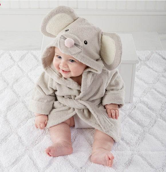 Children's Hooded Absorbent Animal-shaped Bathrobe - Classy Collective