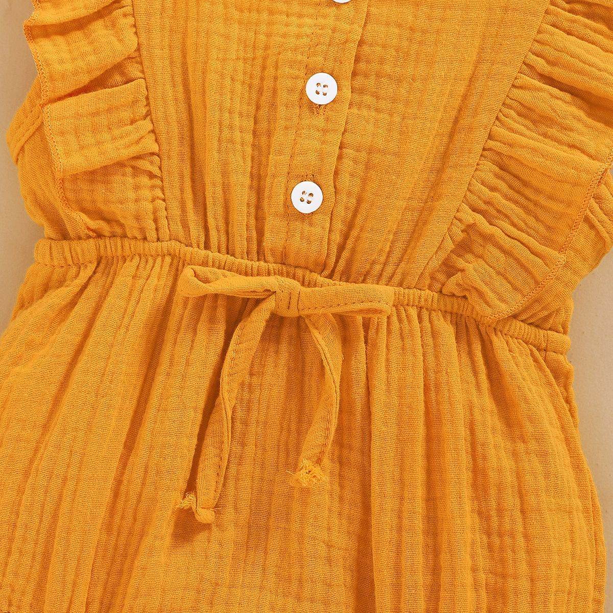 Lace Sleeve Double-Sided Ruffled Triangle Romper - Classy Collective