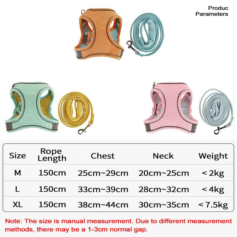 Chest Harness Cute Anti-Stroke Cat Walking Rope - Classy Collective