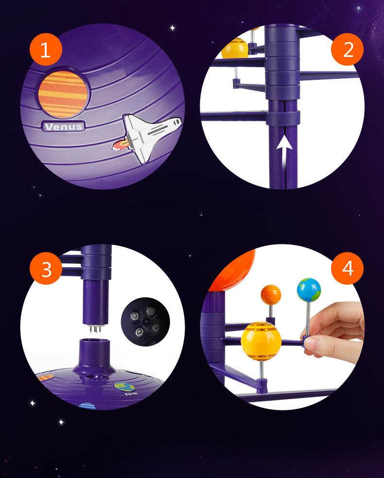 Colorful Solar System LED Sky Projector Rotating Voice Control Music Player Tecnology DIY - Classy Collective