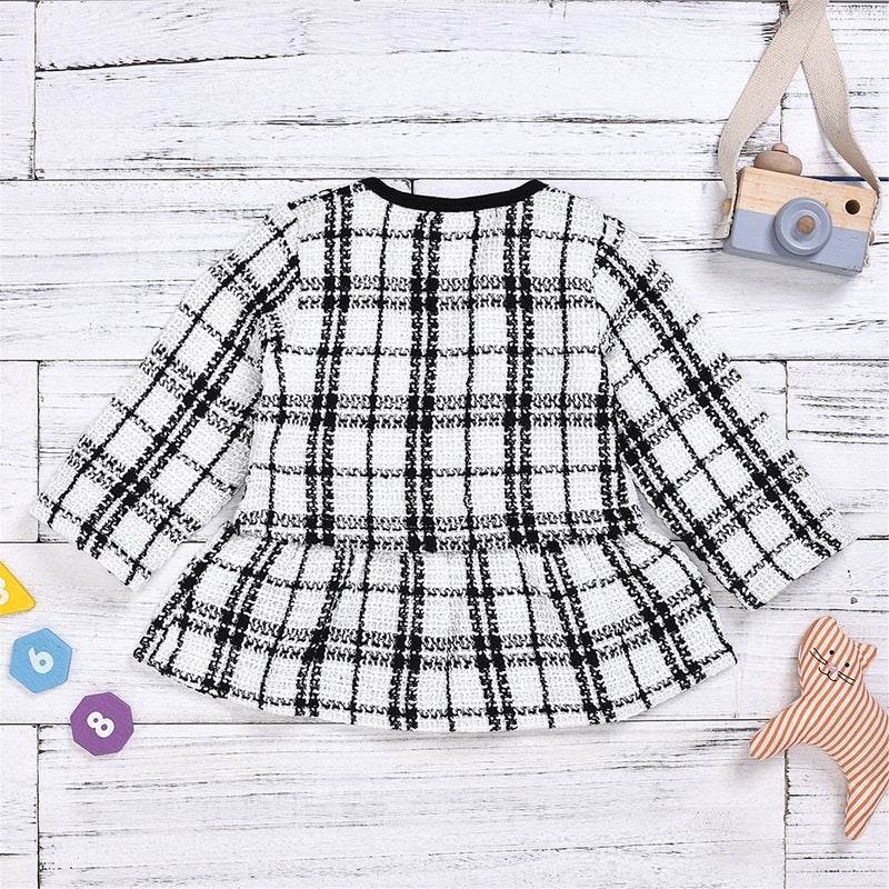 Long-sleeved Dresses Two-piece Children's Baby Small Incense Wind Suit - Classy Collective