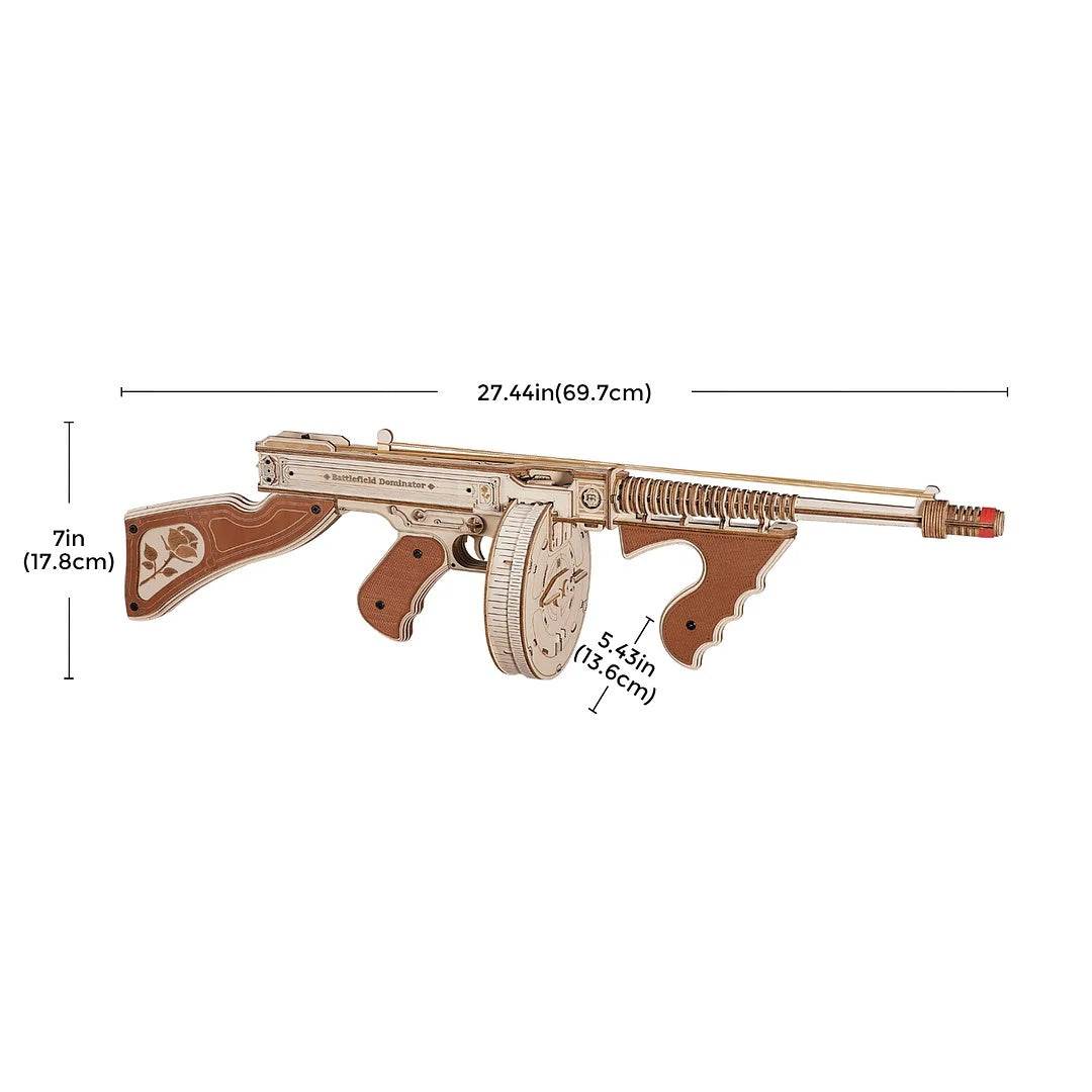 Thompson Submachine Gun Toy Gift For Boys Wooden Puzzle - Classy Collective
