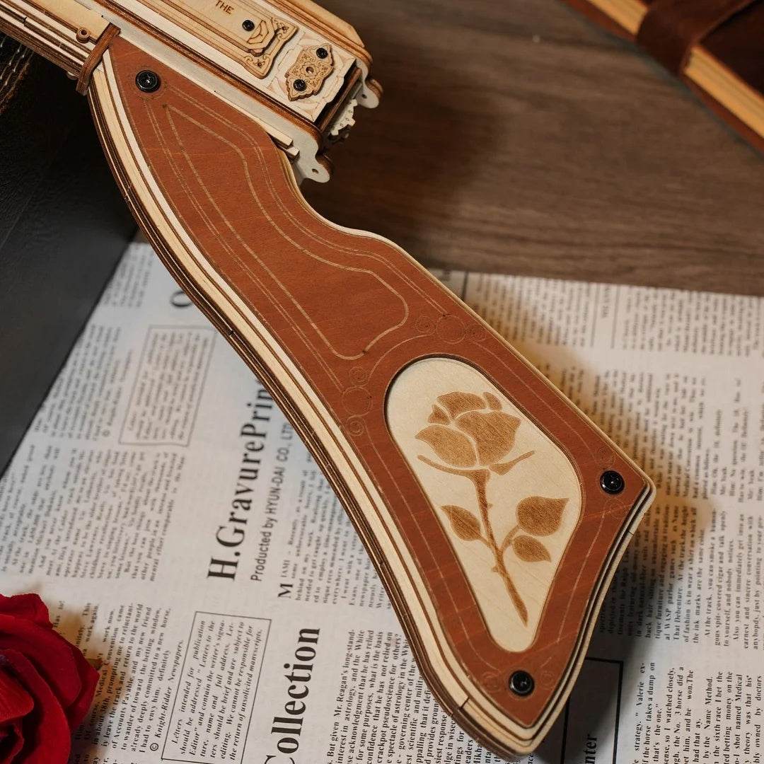 Thompson Submachine Gun Toy Gift For Boys Wooden Puzzle - Classy Collective
