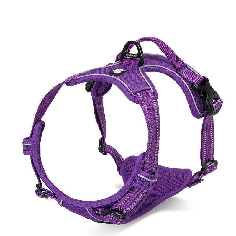 Adjustable Safety Reflective Nylon Harness for Big Medium Large Dogs - Classy Collective