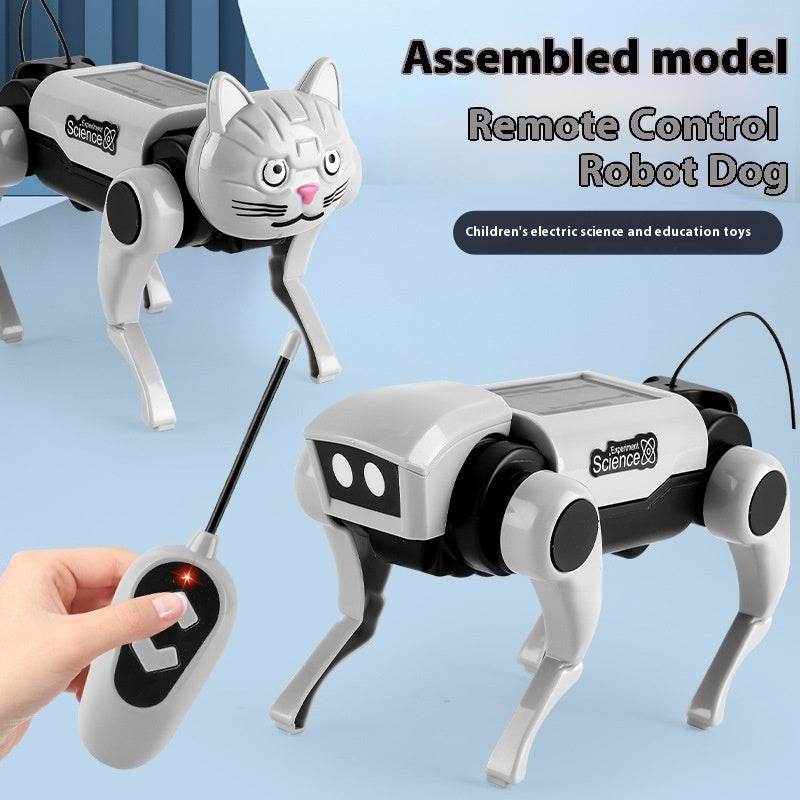 Remote Control Mechanical Dog And Cat 2 In1 Assembled Toy - Classy Collective