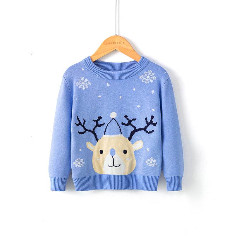 Christmas snowflake fawn sweater - Classy Collective