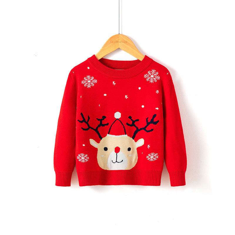 Christmas snowflake fawn sweater - Classy Collective
