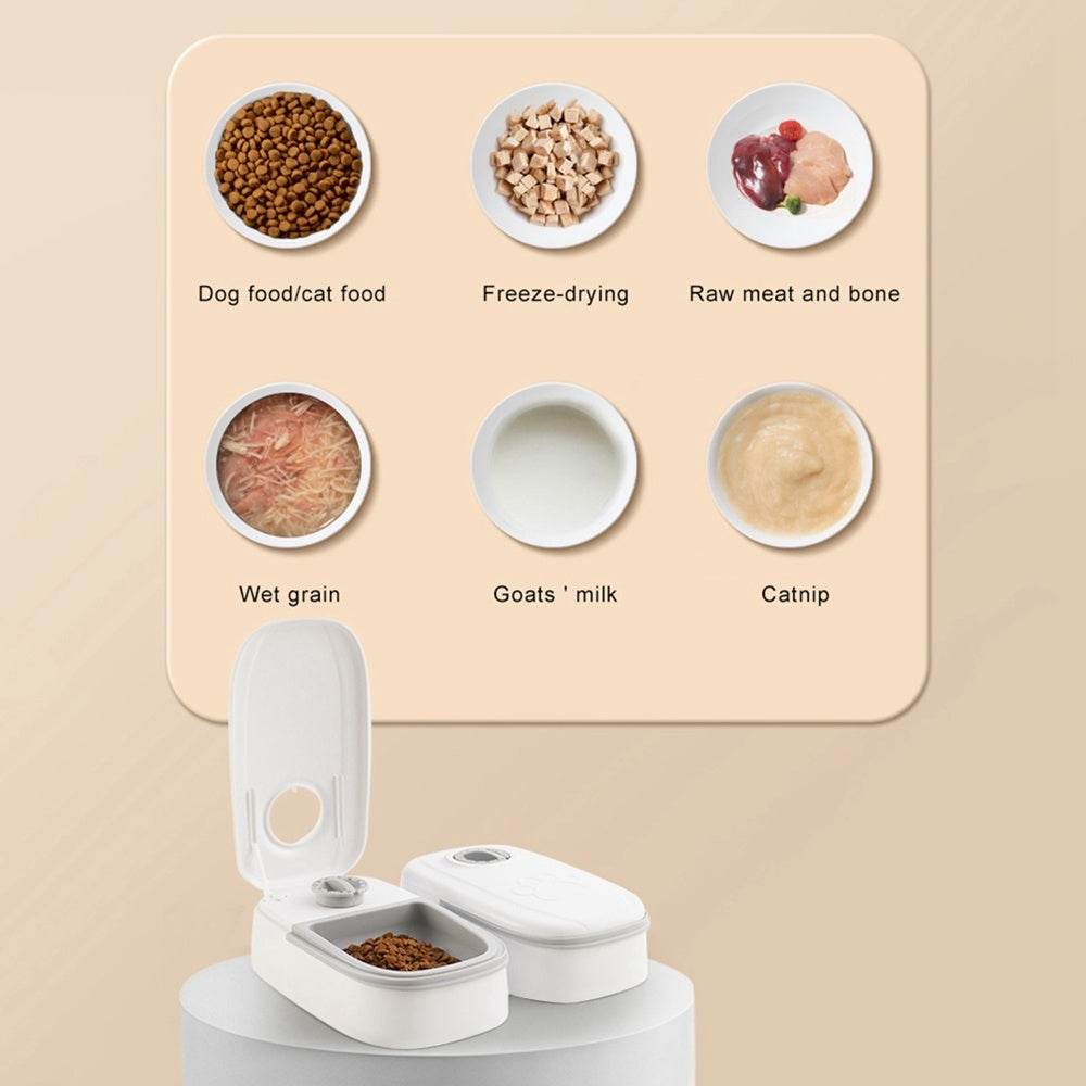 Automatic Pet Feeder Smart Food Dispenser For Cats Dogs- Stainless Steel Bowl - Classy Collective