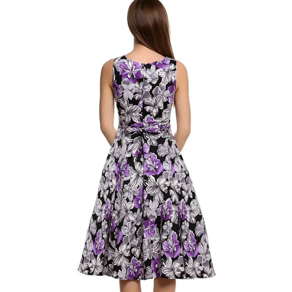 Vintage print dress - Classy Collective