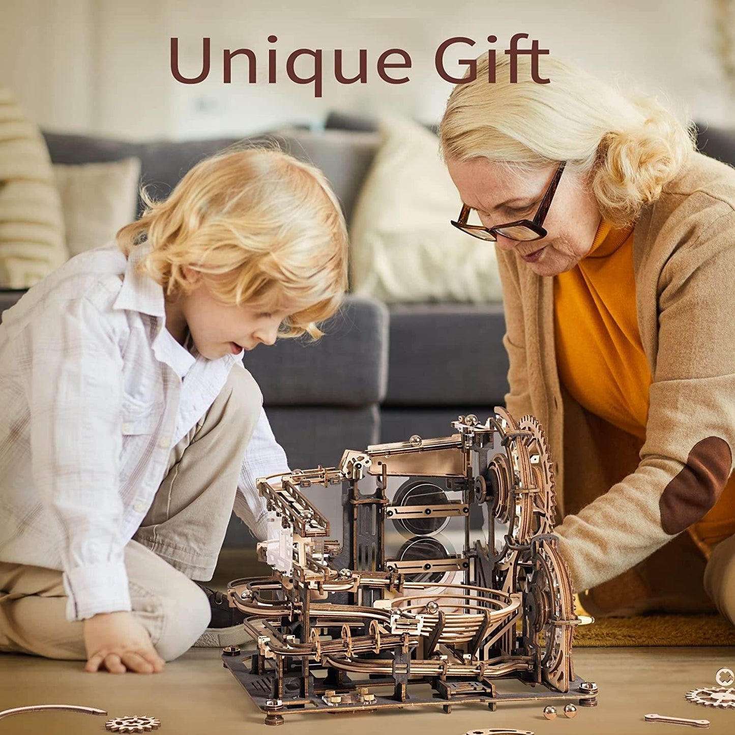 Robotime Marble Night City 3D Wooden Puzzle Games Assembly - Classy Collective