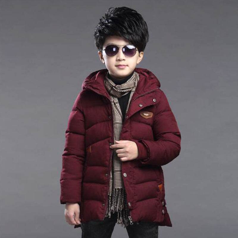 Boy's hooded padded padded jacket - Classy Collective