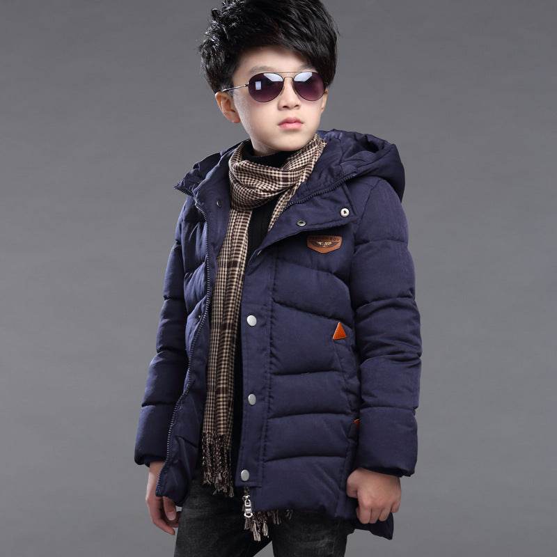 Boy's hooded padded padded jacket - Classy Collective