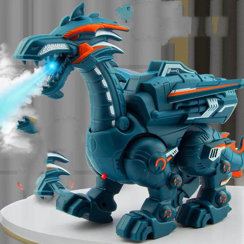 Electric Spray Mechanical Dinosaur Toy Model Multifunctional Sound And Light Toy - Classy Collective