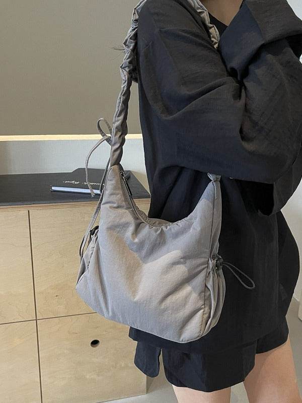 Canvas Shoulder Cotton-padded Casual Messenger Bag - Classy Collective