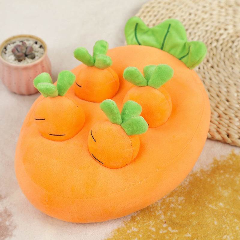 Carrot Pulling Doll Simulation Vegetable Field Plush for Pets - Classy Collective