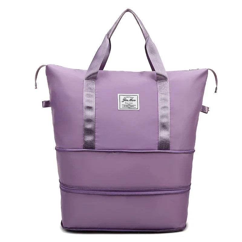 Travel Bag Large Capacity Double Expansion Portable Sports Gym Bag Student Luggage Bag Storage Bag - Classy Collective