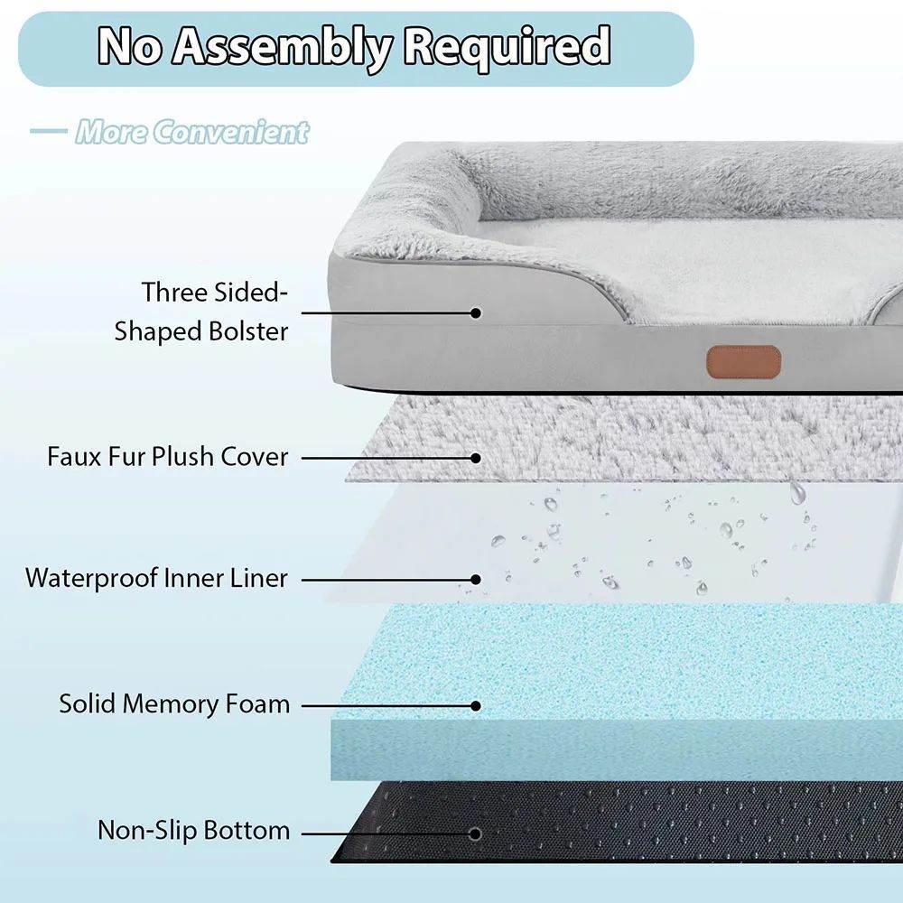 High Quality Dog Waterproof Bed For Medium Large Dogs Cats - Classy Collective