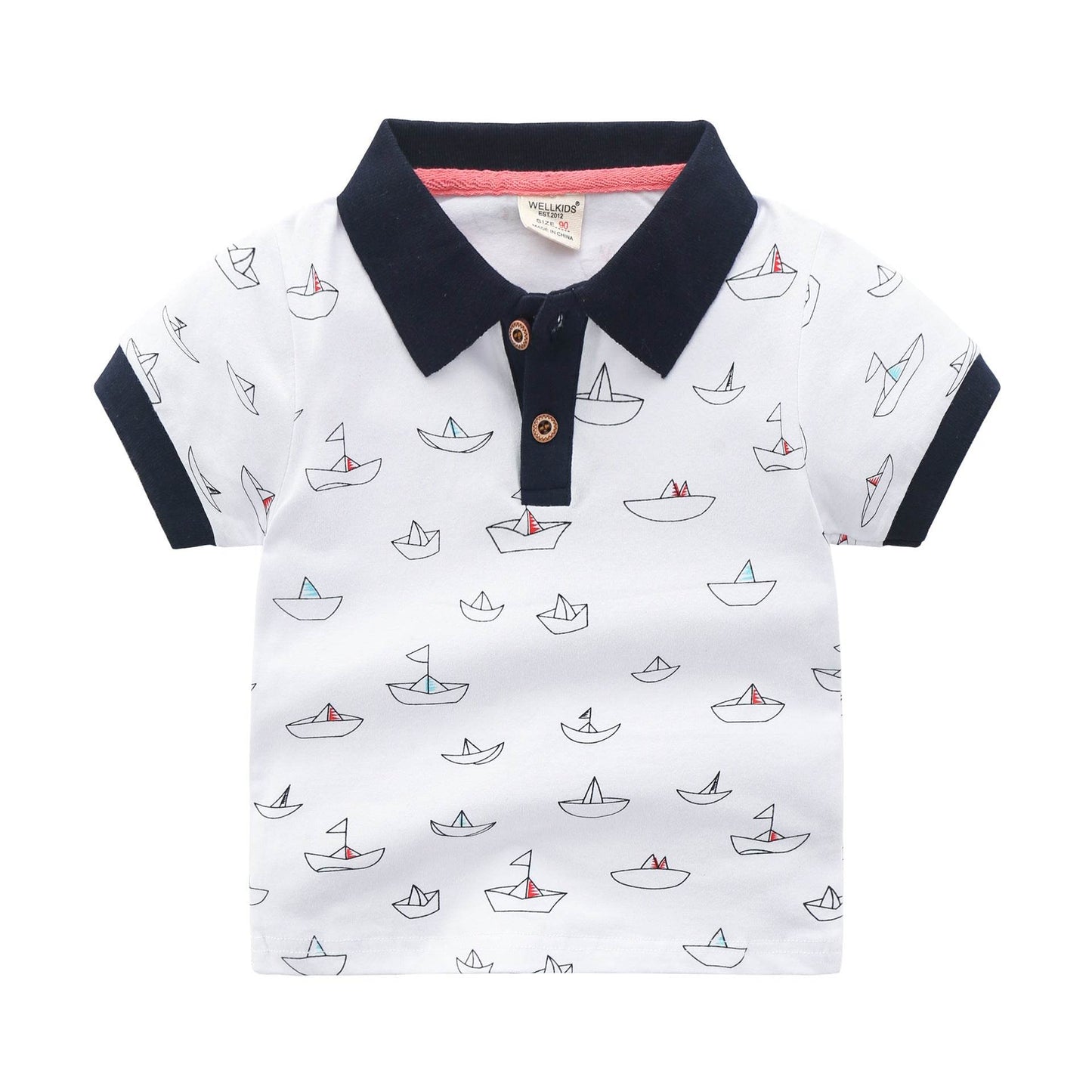 Children's Short-sleeved Polo Shirt Lapel T-shirt - Classy Collective