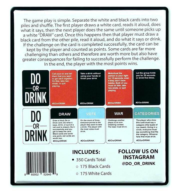 Board Games Drinking Card Game For Adults Dare Or Shots - Classy Collective