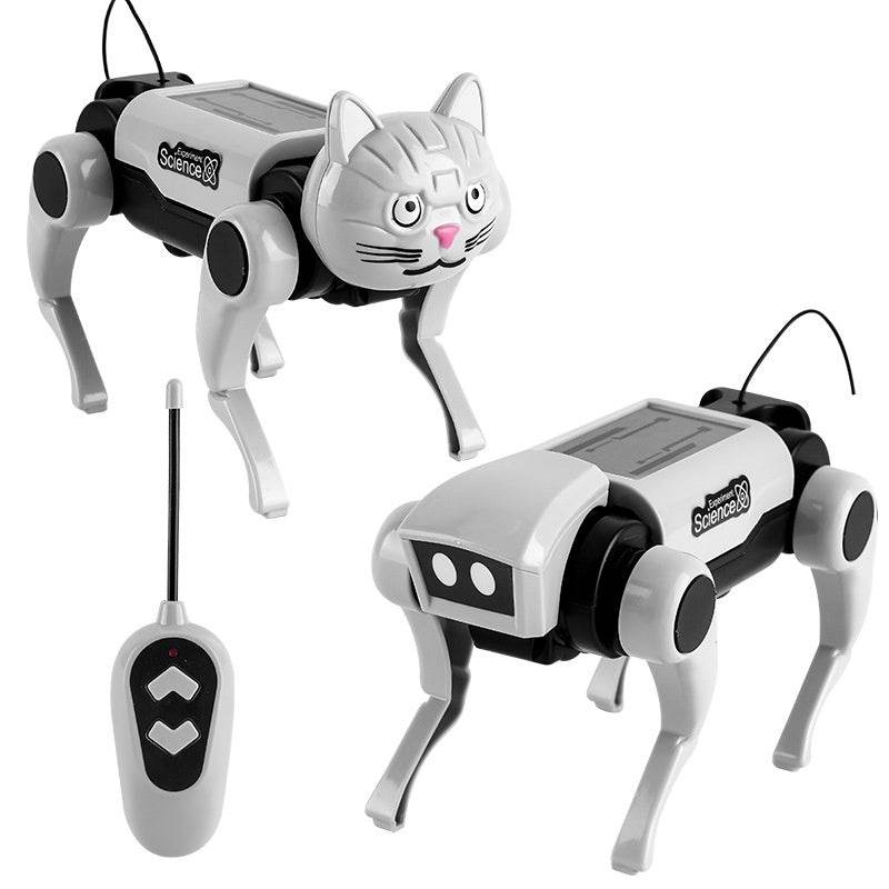 Remote Control Mechanical Dog And Cat 2 In1 Assembled Toy - Classy Collective