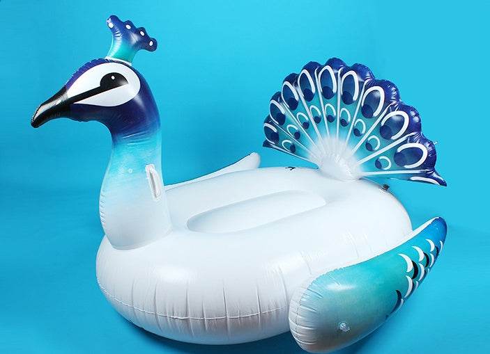 Giant Peacocks Pool Float Inflatable Mattress For Beach Swimming - Classy Collective