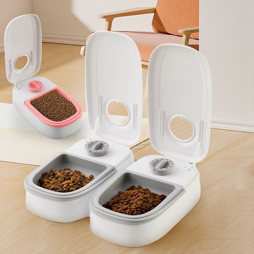 Automatic Pet Feeder Smart Food Dispenser For Cats Dogs- Stainless Steel Bowl - Classy Collective