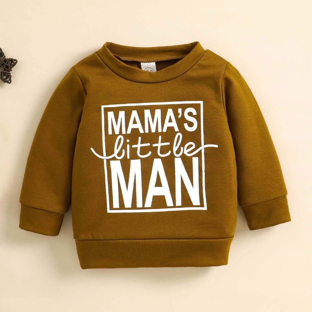 Brown Coat Newborn Baby Girl Alphabet Top - Classy Collective