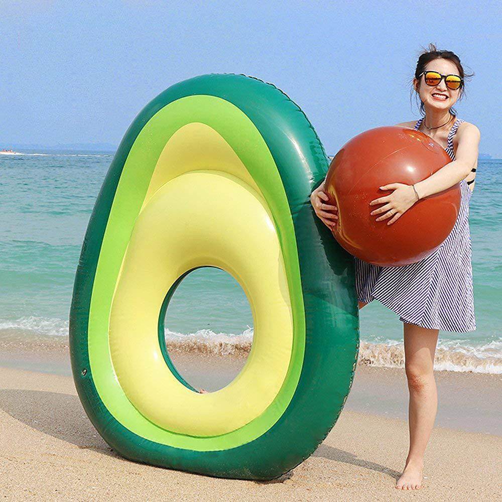 Inflatable Giant Avocado Pool Toy - Classy Collective