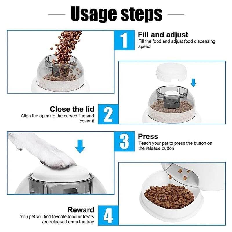 Dog Press Leakage Food Feeder Automatic Dispenser - Classy Collective