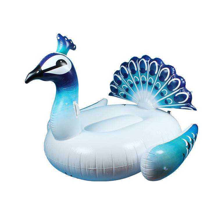 Giant Peacocks Pool Float Inflatable Mattress For Beach Swimming - Classy Collective