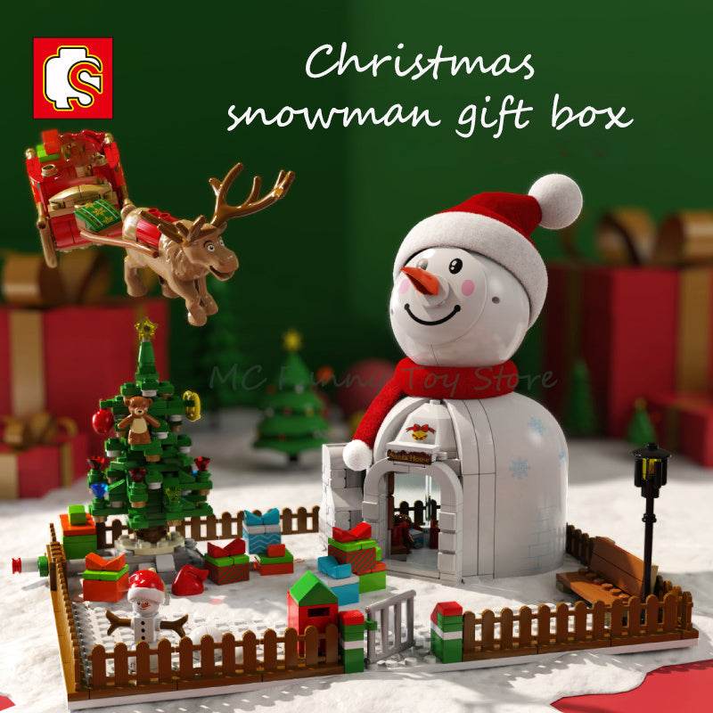 Christmas House Building Blocks Gifts - Classy Collective