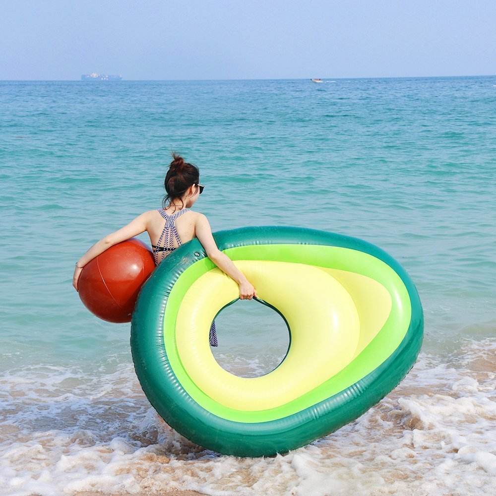 Inflatable Giant Avocado Pool Toy - Classy Collective