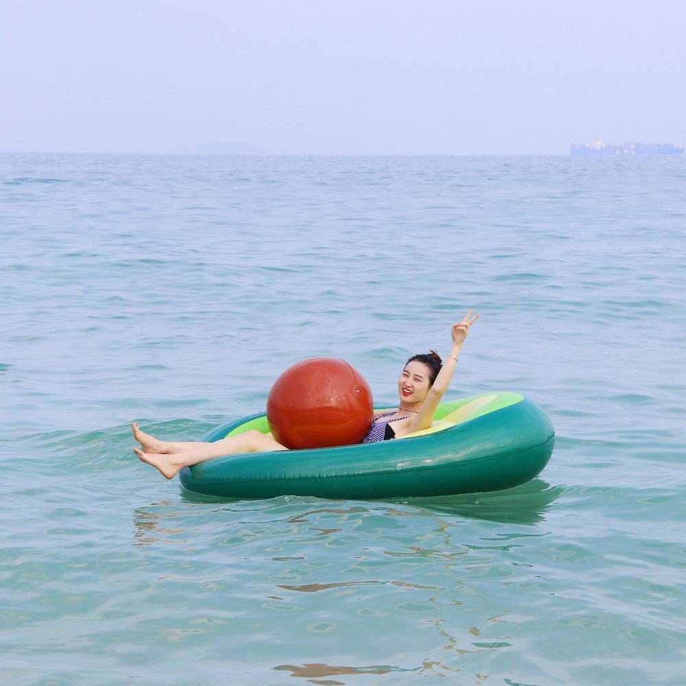 Inflatable Giant Avocado Pool Toy - Classy Collective