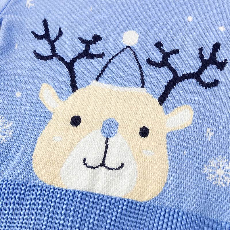 Christmas snowflake fawn sweater - Classy Collective