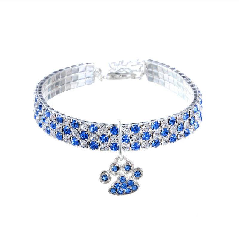 Pet Collar With Diamonds, Mixed-color Cat And Dog- Necklace Jewelry - Classy Collective
