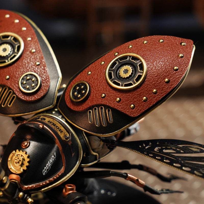 Robotime Rokr Metal 3D Puzzles Games Rhinoceros Beetle Punk Style Gift - Classy Collective