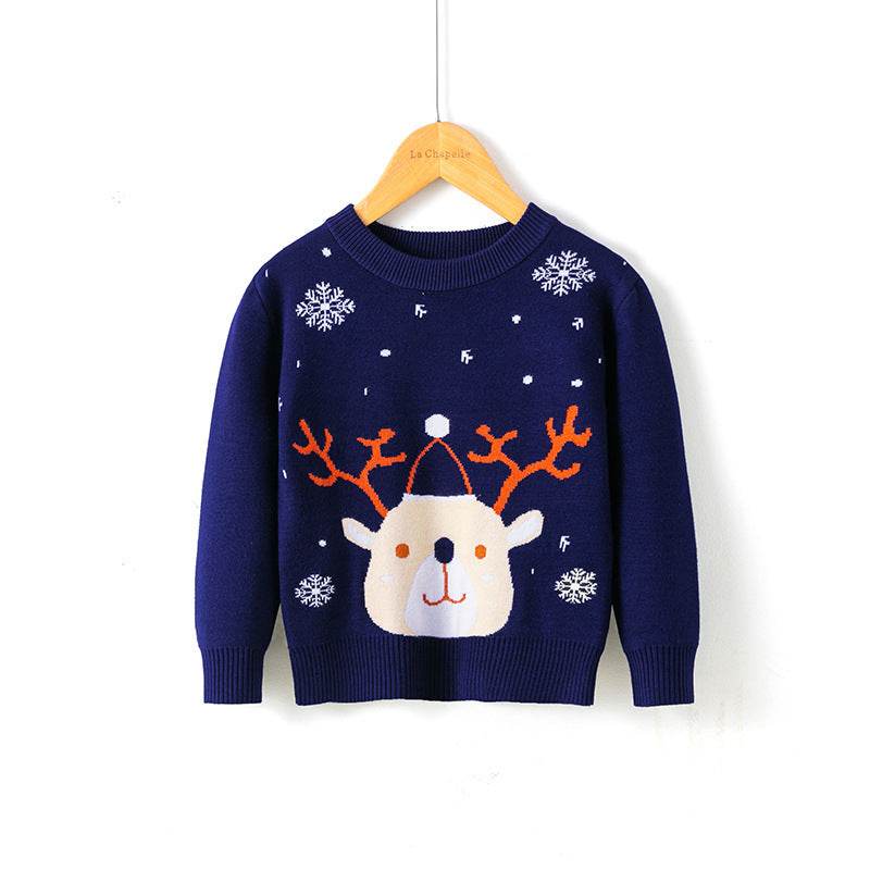 Christmas snowflake fawn sweater - Classy Collective
