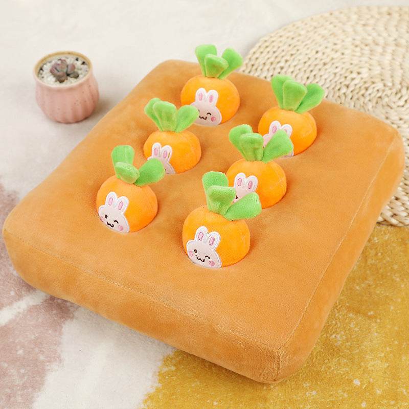 Carrot Pulling Doll Simulation Vegetable Field Plush for Pets - Classy Collective