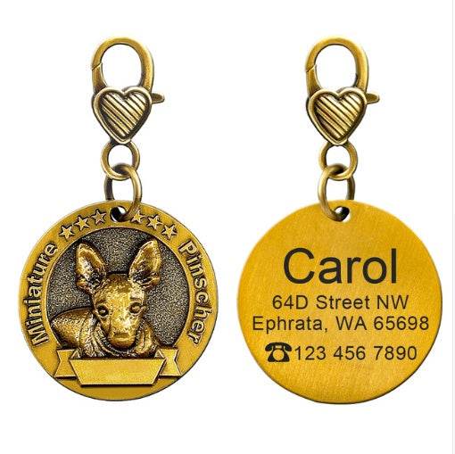 New dog identity card custom lettering - Classy Collective