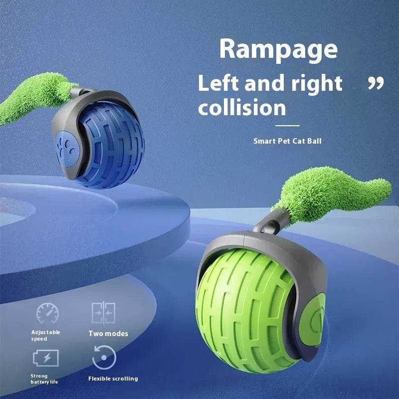 New Interactive Cat Toys Ball Auto Electric Rolling Ball Toys For Cat Kitty Pets Smart Automatic Teaser USB Rechargeable Cat Toy Pet Products - Classy Collective