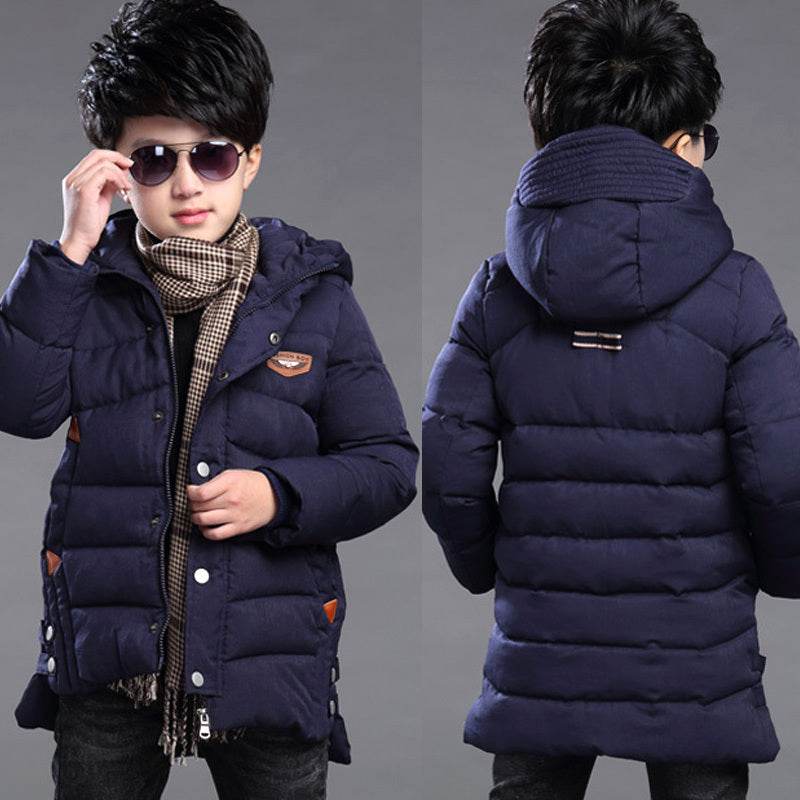 Boy's hooded padded padded jacket - Classy Collective